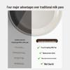 Suncha 316L Stainless Steel Ceramic Milk Pot with Steamer