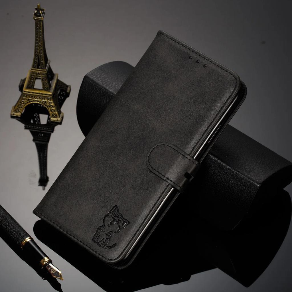 Flip Leather Wallet Phone Case For Xiaomi Redmi Note 12 Pro 13 13T 11T 10 12T POCO X5 Cat Card Holder Stand Book Cute Cover Bags