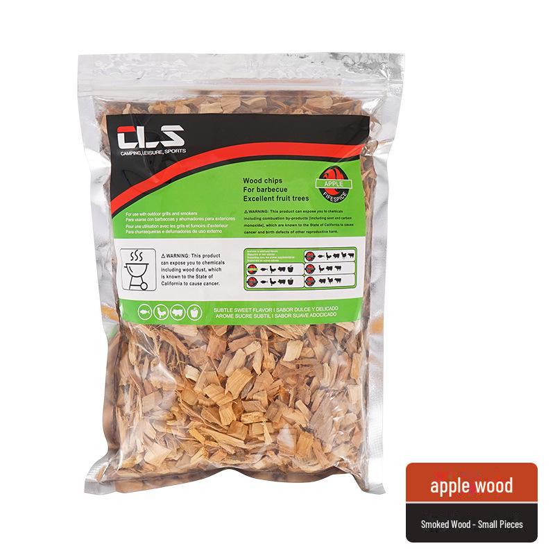 

Портативные принадлежности для барбекю на открытом воздухе: Щепа и брикеты из яблони для копчения