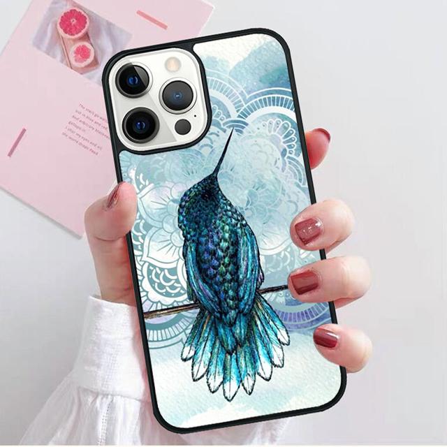 Hummingbird Coque Shell For iPhone 17 Air 15 16 14 13 12 Pro Max 11 Pro Max Plus Phone Case Cover