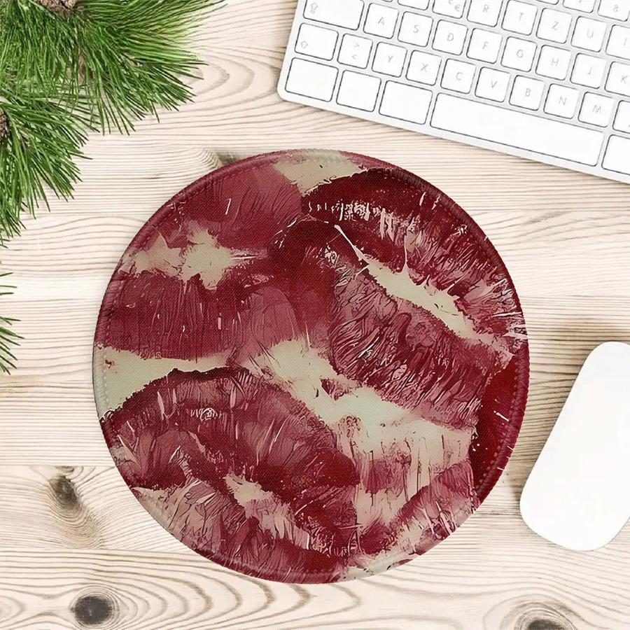 

1pc Mouse Pad Game Console Pad Computer Laptop Pad Keyboard Mouse Pad Desk accessories office Pad Waterproof Creativity Lip 200x200x2mm