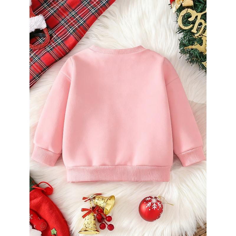Kids Sweatshirt Christmas Limited Edition Cute Round-Neck Sweatshirt,Spring Fall Apparel, Playful Graphic Design, Comfortable Fit