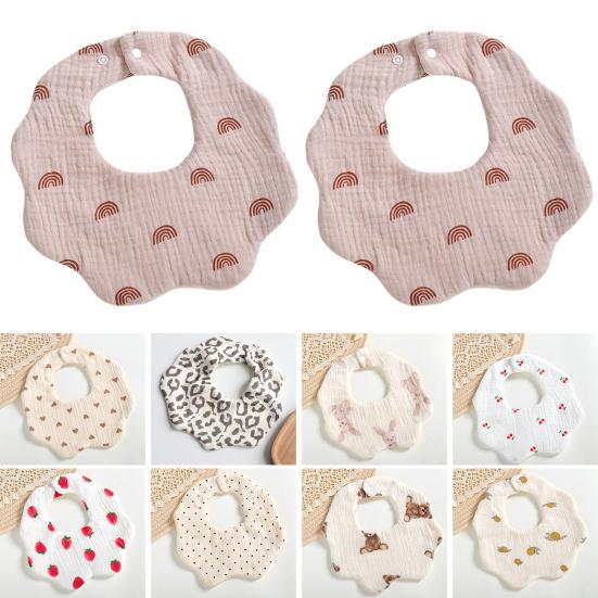 

Детские нагрудники, милые грязеотталкивающие мягкие марлевые салфетки для кормления новорожденных, муслиновые нагрудники, подарок новым родителям