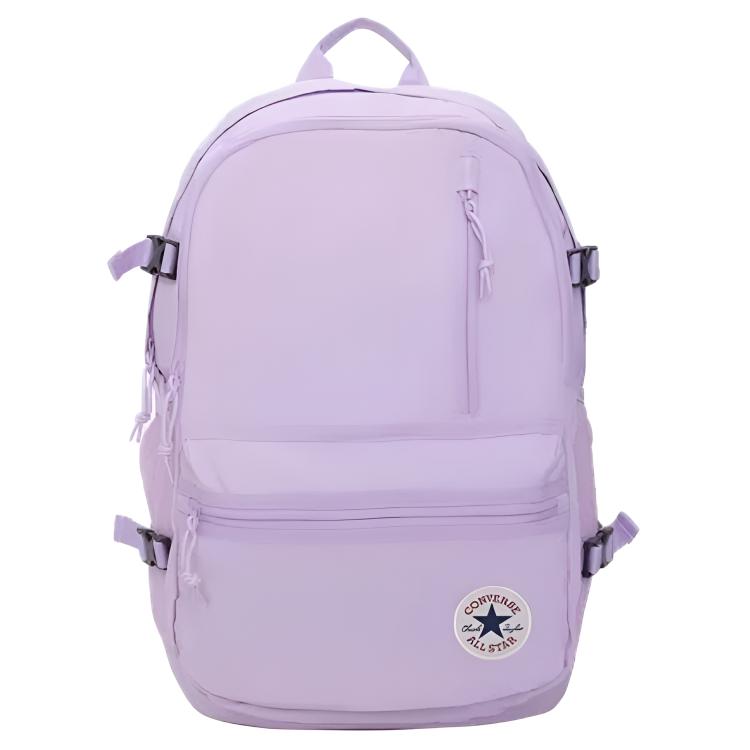 Converse 27L Fashion Simple Polyester Backpack Unisex Backpack Purple UA5797-PF4 Purple