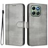 For Honor X6b 4G Cases Wallet Stand Retro Texture Leather Phone Cover with Lanyard