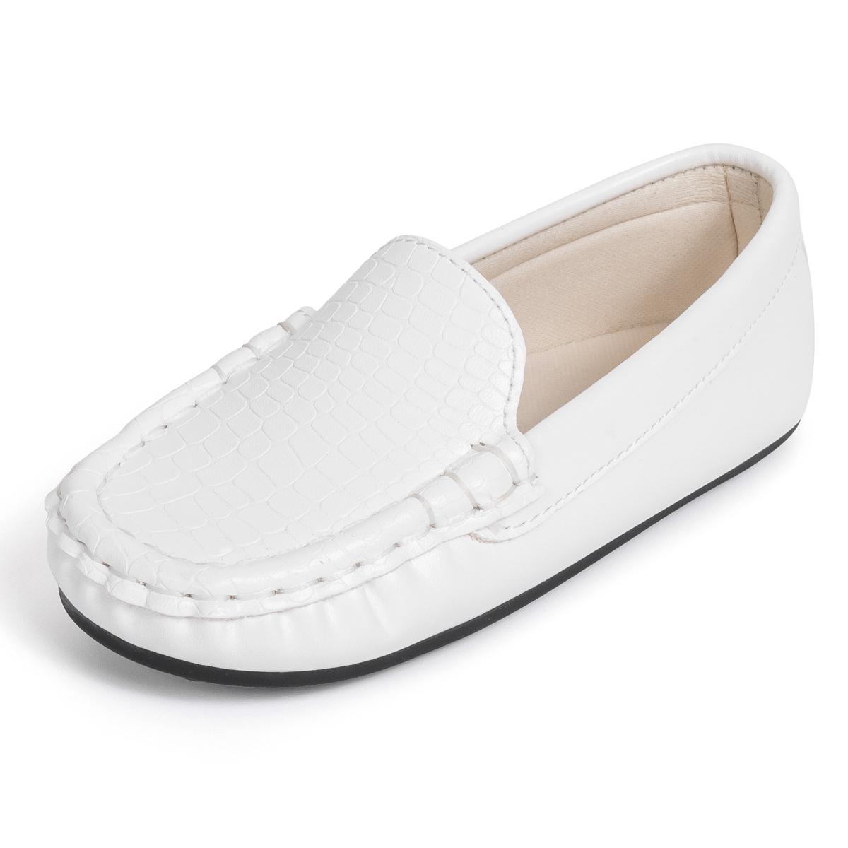 

Simple Boys Formal Leather Shoes School Uniform Kids Flat Shoes New Versatile Causal Children Catwalk Performance Loafers 24