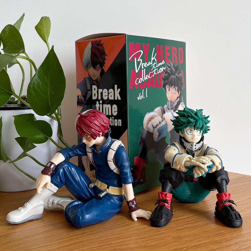 My Hero Academia Anime Collection Asui Tsuyu Action Figure Todoroki Shoto Midoriya Izuku Figurine Statue Gift 9-11.5cm