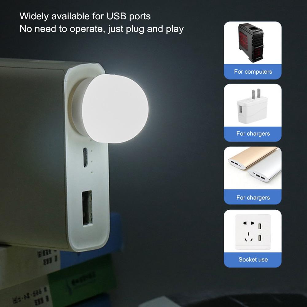 5 Pack 1W LED Light 5V LED Night Light Portable USB Night Light Nursery
