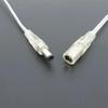 0.2/1m Transparent DC Male Female Pigtail Cable Jack 5.5x2.1mm 5A 20awg Power Adapter Connector Extension Cord(Dc Female 1pcs,1M)