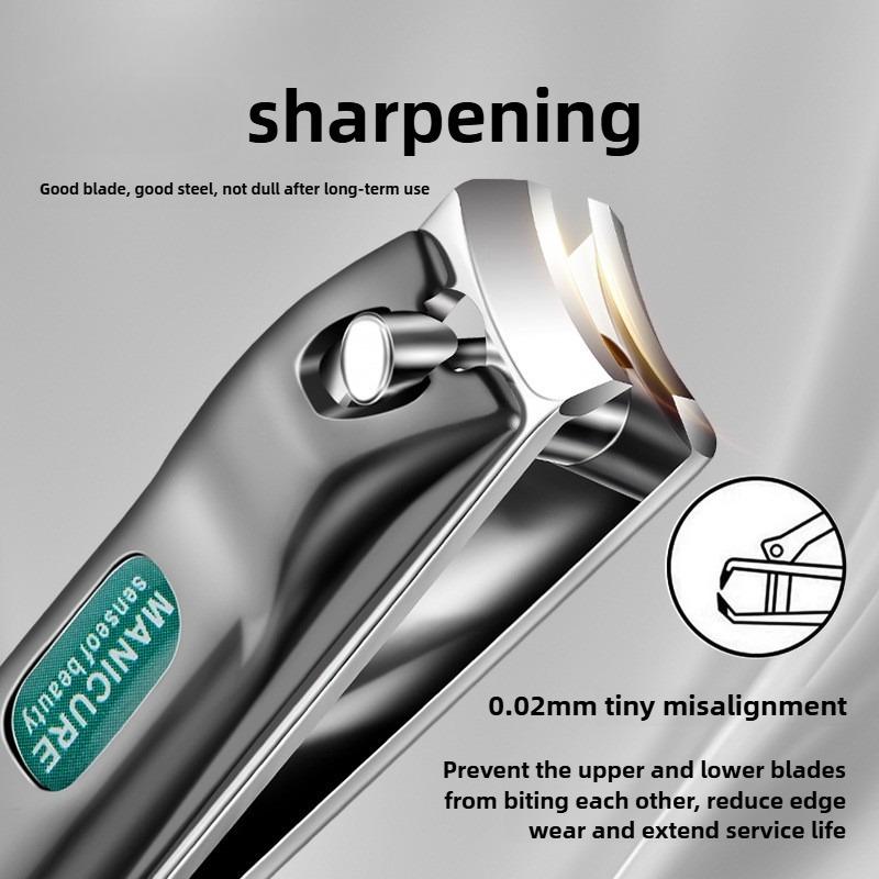 Thick Nail Professional Nail Clipper with Stainless Steel Body for Nail Care and Removing Ingrown Nails 1pcs
