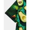 Men's 3D Printed Full Colorful Fruit Image Pattern T-shirt Humorous Digital Printed Short Sleeved T-shirt Breathable Polyester Round Neck Casual