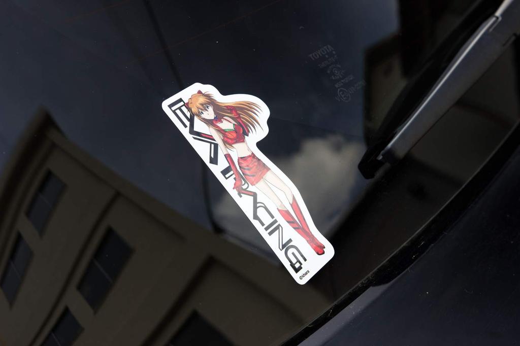 Evangelion Racing EVA Racing Sticker Asuka Race Queen Character Sticker Anime Licensed Product LCS1231 Gs Official Goods