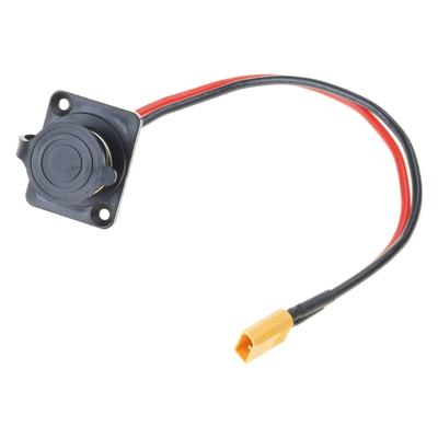3Pin Charging Plug Port Electric Scooter Power Input Port with Enhances Electrical Protections Charging Socket Enduring