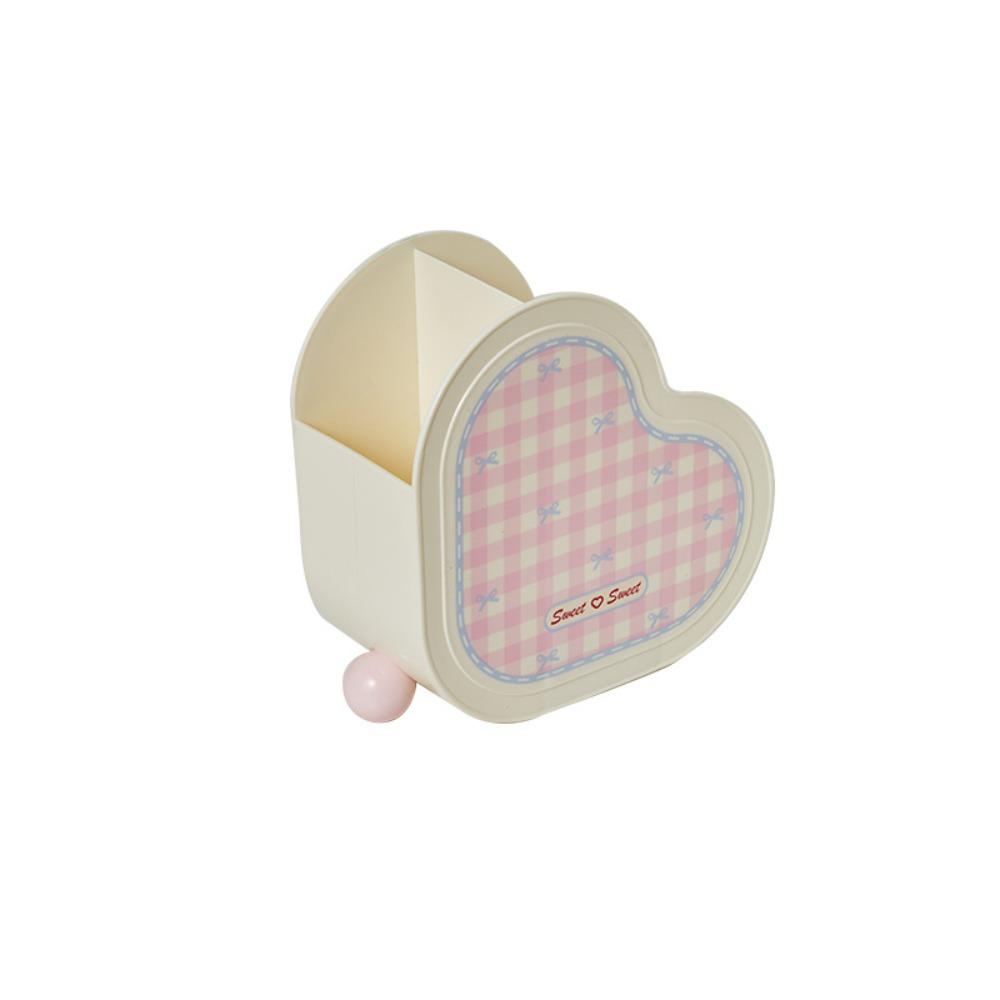 

Милый органайзер для кистей для макияжа большой вместимости, отделения, мультяшный органайзер для косметики, органайзер для помады, туалетный столик розовый