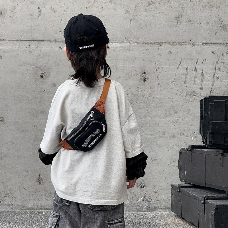 School bag fanny pack new breast bag boy trendy and handsome casual versatile change backpack change messenger bag