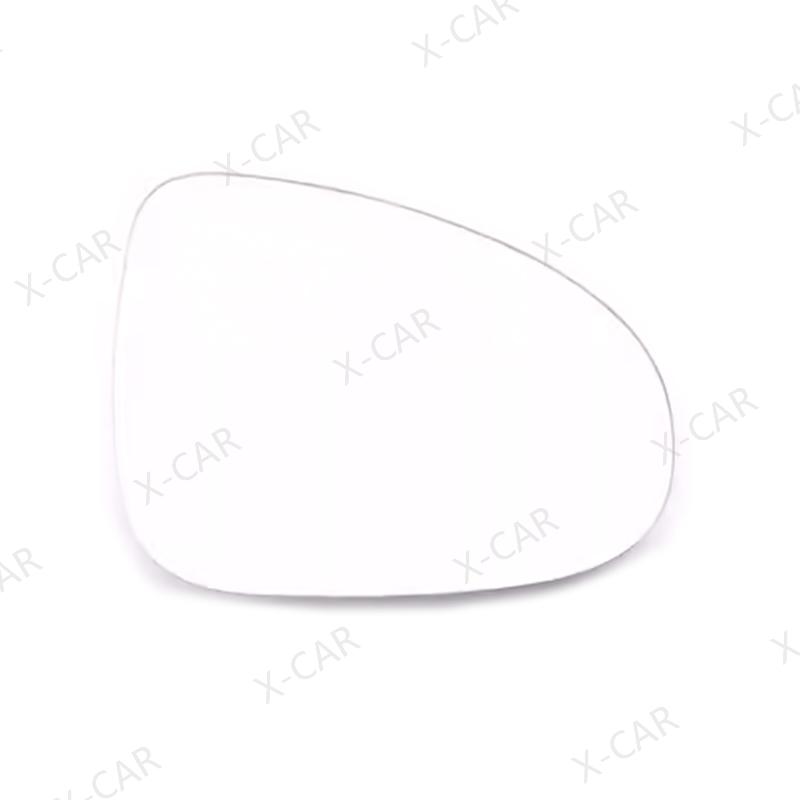 Para VW Touareg 2011 2012 2013 2014 2015 2016 2017 2018 Tampa Inferior da Moldura do Espelho Lateral Externo Lente de Vidro do Espelho Retrovisor
