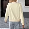 The New Autumn Collection Features A Sweet and Artistic Style with A Round-neck Striped Three-dimensional Bow Decoration for A Woman Wearing A Hoodie