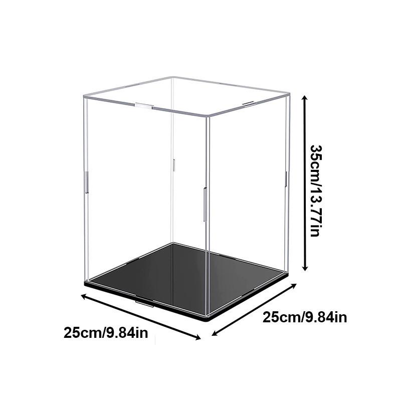 

Акрилова вітрина різних розмірів для колекційних предметів Збірна прозора акрилова коробка Захисна вітрина для фігурок Організатор іграшок 25*25*35cm