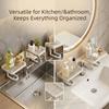 No Drill Bathroom Storage Rack Plastic Bathroom Sink Shelf Faucet Storage Shelf  Dormitory