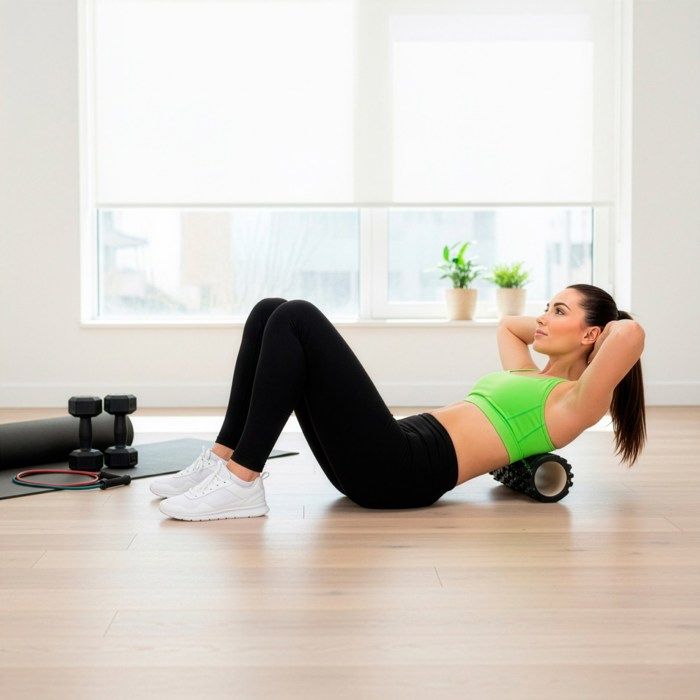 Massage Roller - SPRINGOS - ACTIGET - Medium Hardness - Black - Ridges
