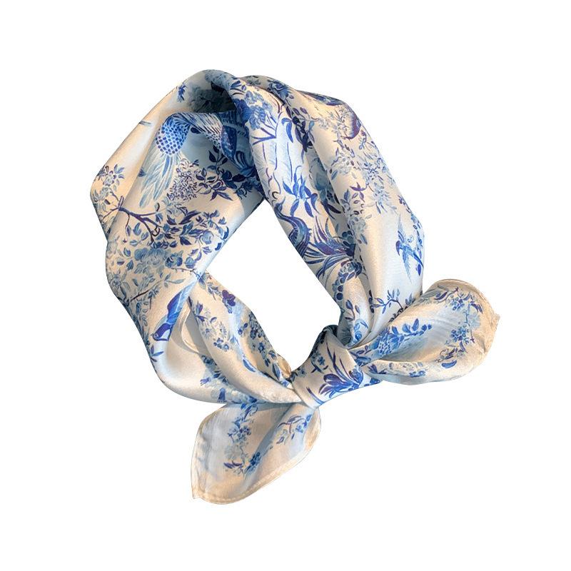 100% Silk Scarf, Women's Square Neck Wrist Scarf, Wrapped Ladies' Scarf, Scarf Pashmina Women's Headscarf, Headscarf Cloth Avatar