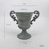 NEW Metal Urn Planter Trophy Cup Flower Vase Bow Vintage Style Flower Pot Wedding Centerpieces Vase for Wedding Party Decoration