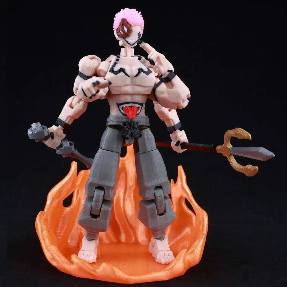 9L Impreso en 3D Anime Jujutsu Kaisen Sukuna Lucky13 Maniquí 13 Cambiaformas Móviles T13 Figuras de Acción Maniquí Juguetes para Coleccionistas