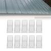 10 Pack Metal Roofs Snow Guards with Sealing Washers Screws Roof Snow Stops for RV Trailer