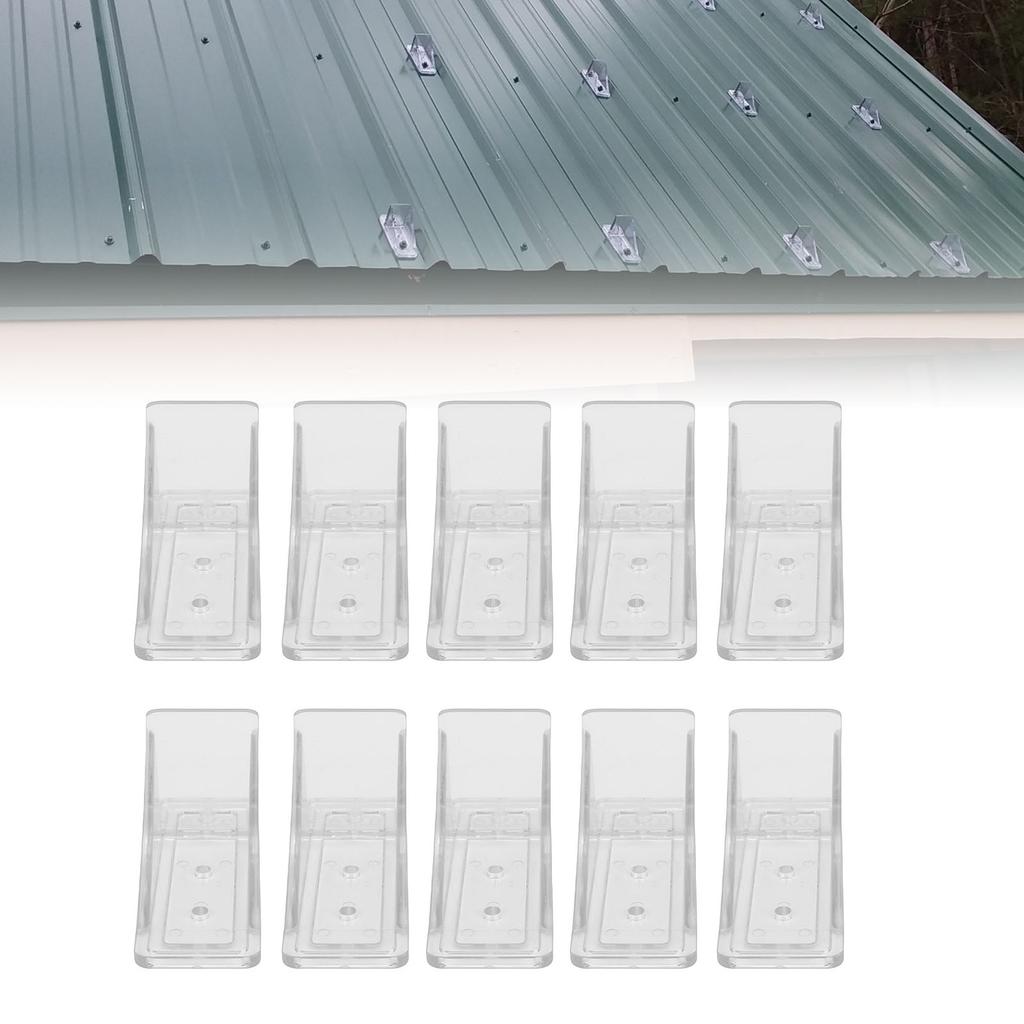 10 Pack Metal Roofs Snow Guards with Sealing Washers Screws Roof Snow Stops for RV Trailer