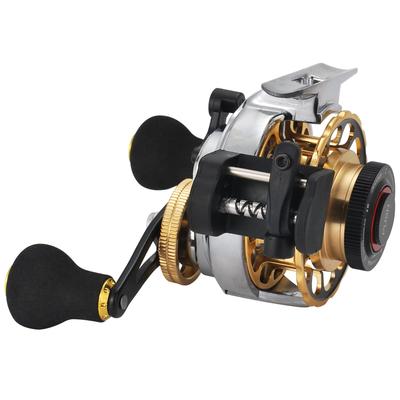 HEIYE Raft Automatic Wire Spread 1BB Fly Fishing Aluminum Alloy Fishing Hand Draft Ice Fishing Automatic Line Casting Fly Right Gold Reel, 10+ Reel,