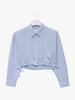 SPNK Tape Crop Blouse_Light Blue