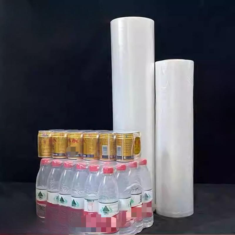 0,2 mm Dicke PE-Schrumpffolie Reißfest Schrumpfverpackungsschlauchbeutel Mineralwasser Glas Wasser Getränk Verpackungsschlauch Schrumpffolie