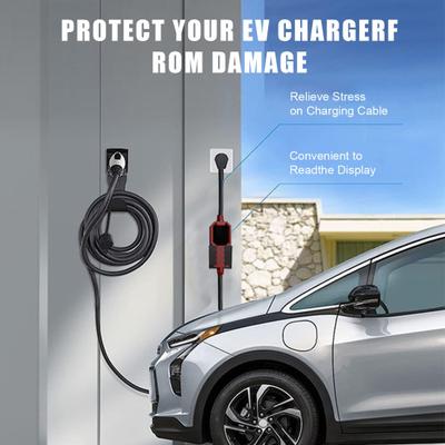 EV Charger Holder Wall Mount Wall-punching with Screws Anti-slip Protect The Plug Charger