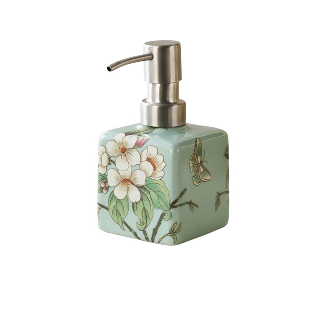Ceramic Hand Wash Bottle Stainless Steel Pump Head Lotion Bottle  For Shampoo Shower Gel
