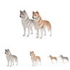 Pvc Husky Figurine Collectible For Home Office Decor And Animal Fans