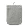 MUJI Wrinkle Nylon Open Flat X 84475719 One-Hand Pouch, Gray, Small, Approx. 12.5 10.3 Cm,