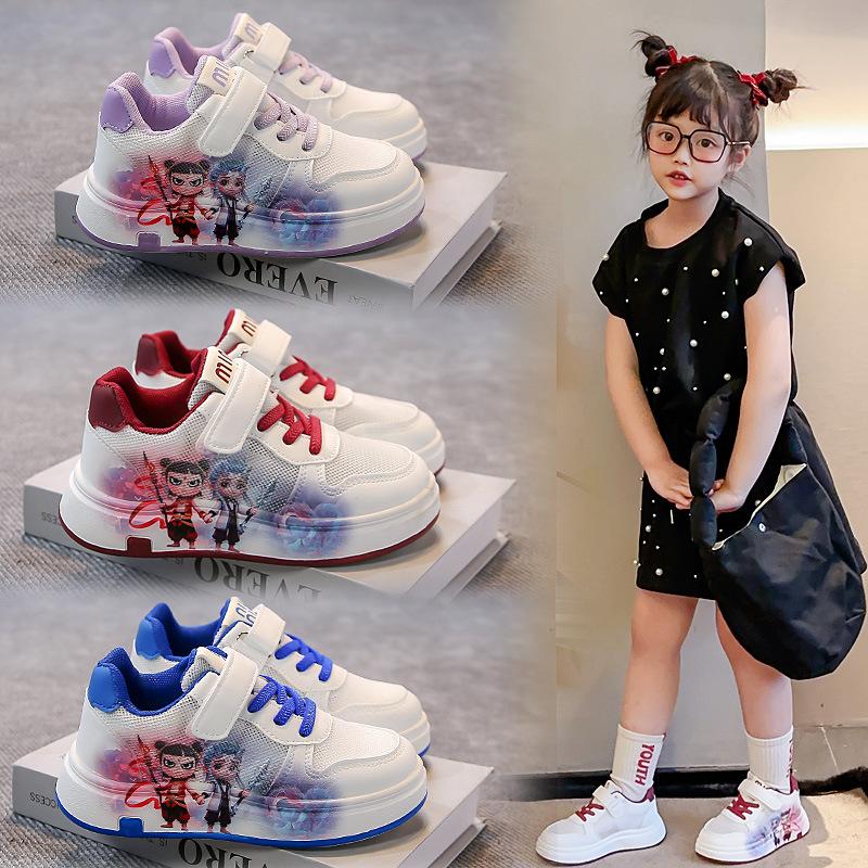 Nezha Casual Shoes for Children and Young Children Sports Cartoon Sneakers Shoes Non-slip Children's Sneakers Sports Shoes