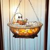 Cute Ghost Reading Book In Bathroom Suncatcher, Ghost In Bathtub Halloween Acrylic Spooky Ornaments Window Hanging Suncatchers