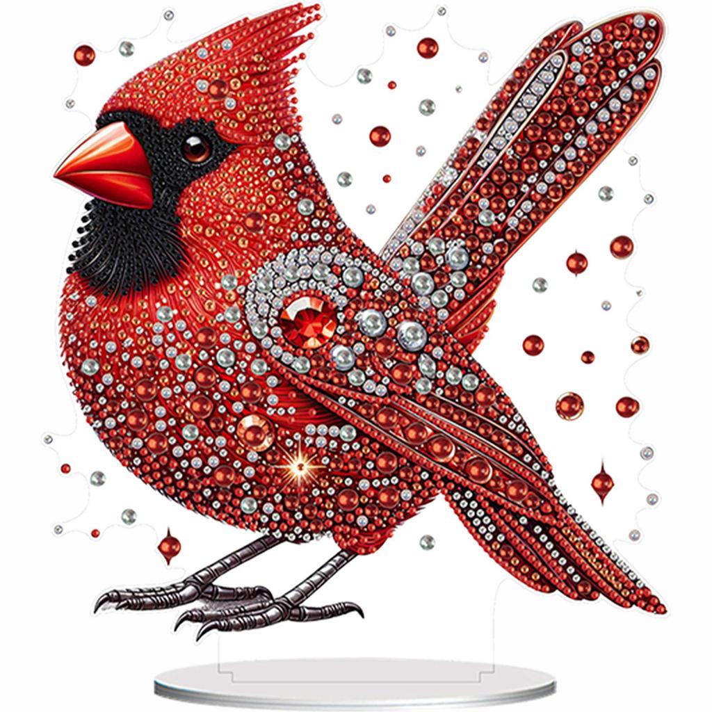 2D Flat Animal DIY Double-Sided Diamond Painting Tabletop Ornaments Kit Diamond Painting Desktop Decorations for Adults Beginner