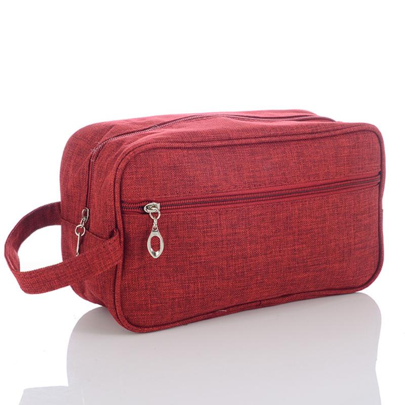 Men Travel Shaving Kits Cosmetic Makeup Organizer Women Toiletry Bag with Double Compartments Beauty