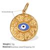 2026 DIY Pendant Necklace Fortune Amulets 18K Gold Plated Stainless Steel Charms Protection Luck Pendants for DIY Jewelry Making