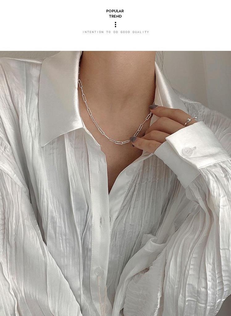 Korean Retro Starry Sparkle Necklace: Women's Temperament Clavicle and Snake Bone Chain Jewelry
