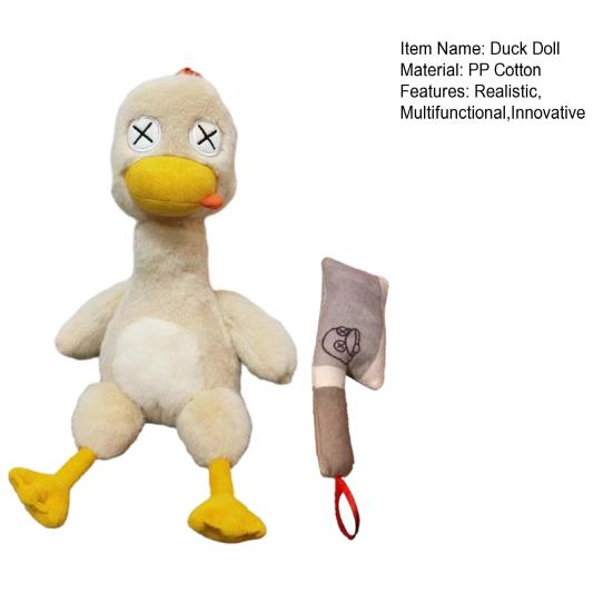 Magnetyczna pluszowa kaczka zabawka ze zdejmowanym nożykiem Zabawna kuchnia Zabawa w odgrywanie ról Lalka Wielofunkcyjna zabawka antystresowa Kreatywny prezent dla dzieci