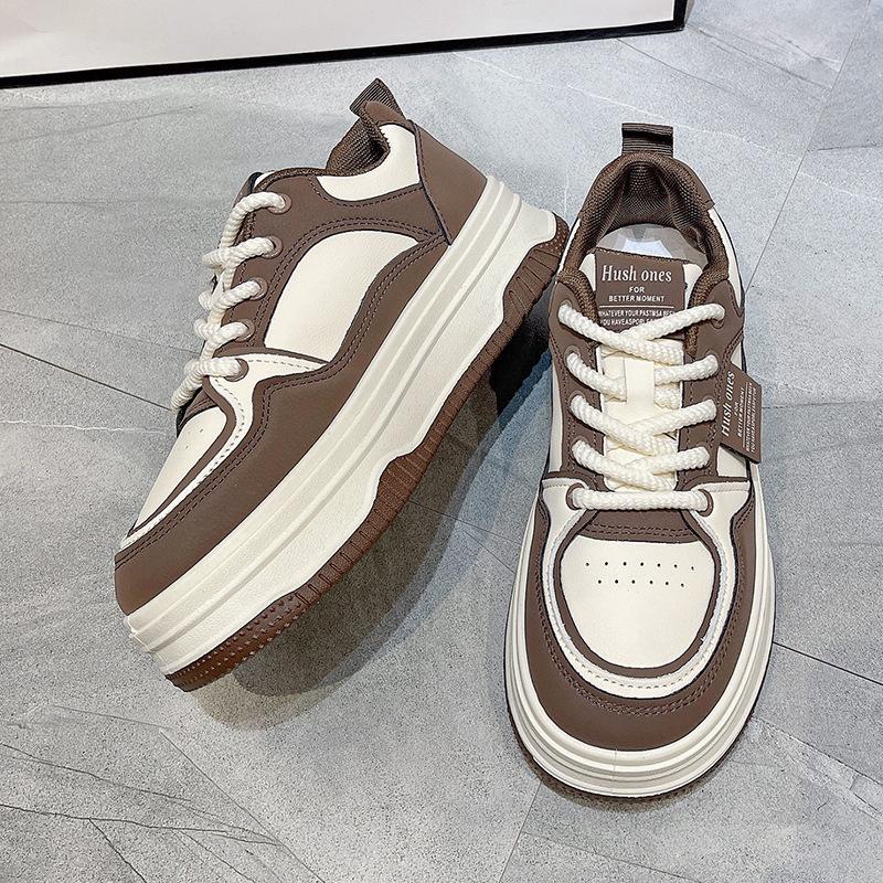 22 new spring and autumn muffin shoes heightened platform casual sports board shoes