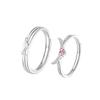 Engraved Pure Silver 999 Couple Rings - Simple, Original Birthday Gift Design