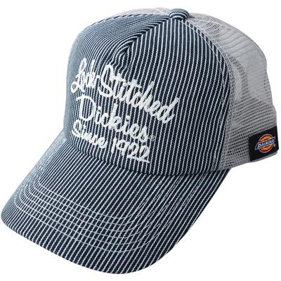 Casquette en Mesh Dickies, Hommes et Femmes, Logo Original, Unisexe, Noir, Style Décontracté Américain, Style Urbain, Hickory à Point de Chaîne, F