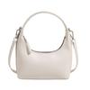 Pu Moon Shape Handbag For Women Summer Casual Fashion Purse With Zipper Closure