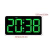 Wall Clock Customizable Digital Clock Date/Temperature Display Bedroom Alarm