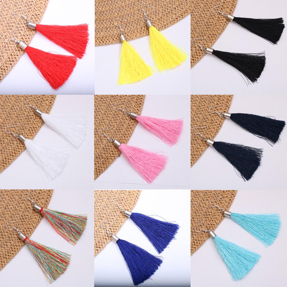 

Серьги в этническом стиле Длинные серьги с кисточками Женские индивидуальные серьги