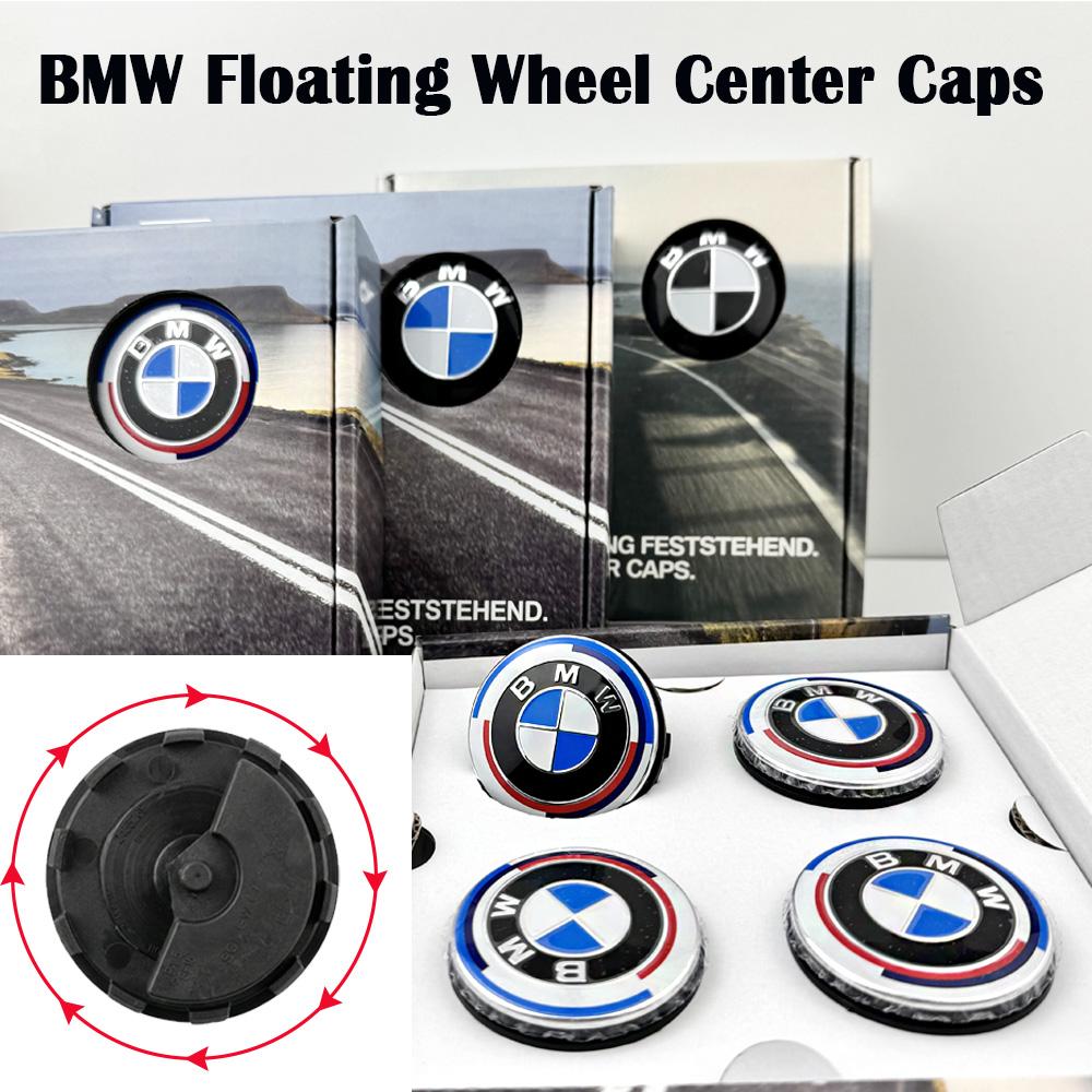qq-4pcs 50th Anniversary 56mm 68mm Car Floating Wheel Center Caps For Bmw MINI G30 G31 G32 G08 G05 F46 F49 F39 Auto AccessoriesI